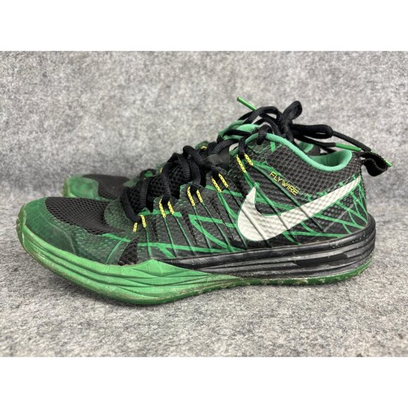 Nike Lunar TR1 Shoes Mens Size 9 Green Black Flywire Training Gym 642826-003 - Picture 1 of 8